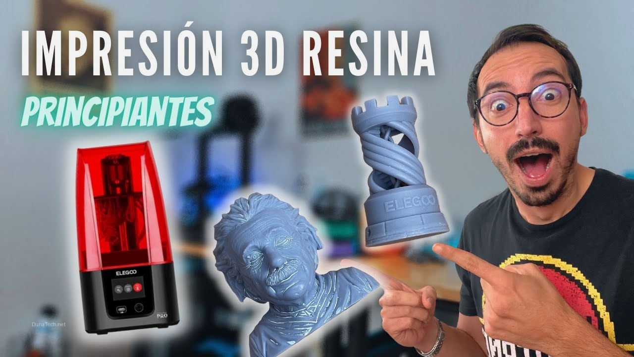 como situar piezas en impresora 3d de resina