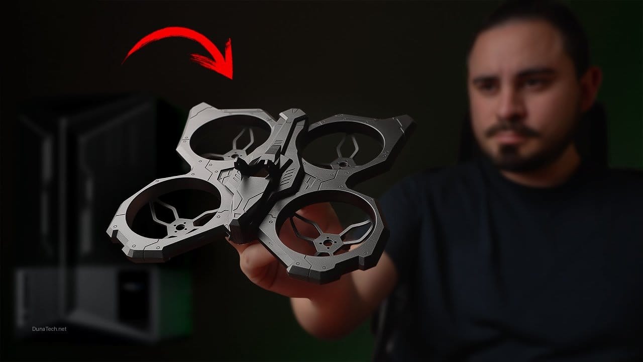 dron con camara impresora 3d