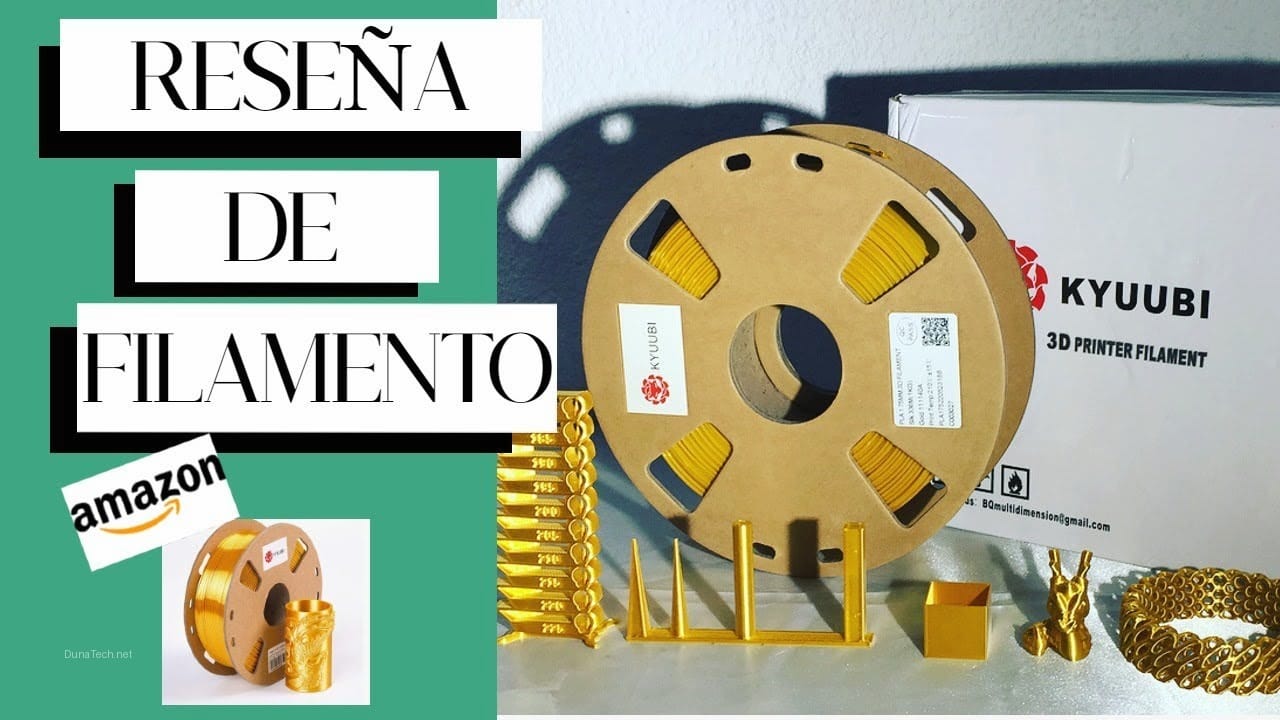 filamento dorado impresora 3d