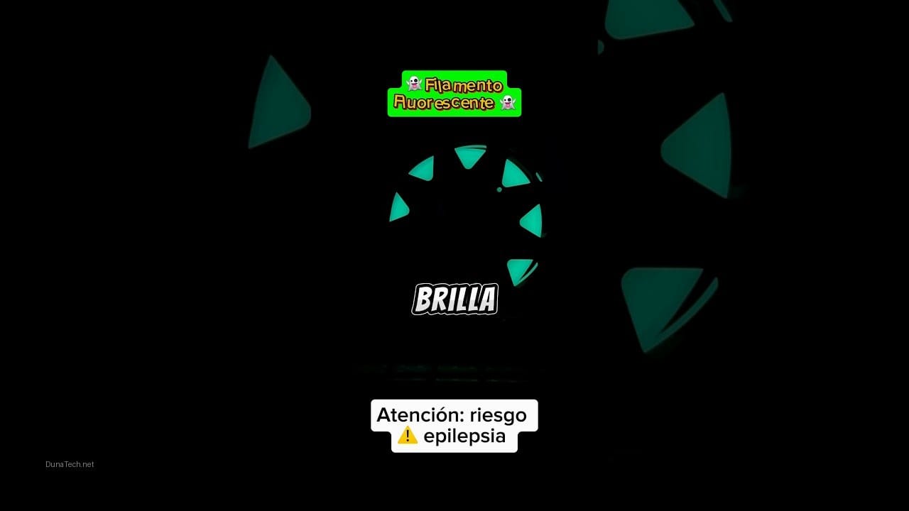 filamento fluorescente para impresora 3d