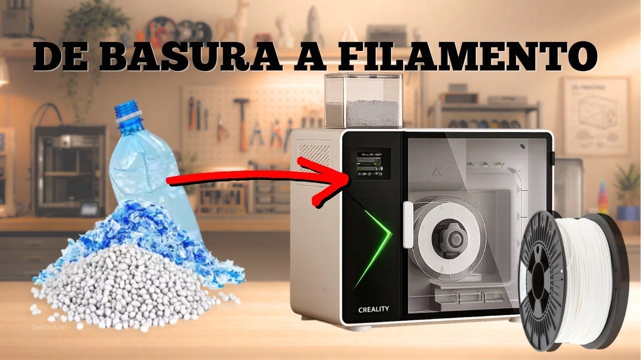 filamento impresora 3d plastico reciclado