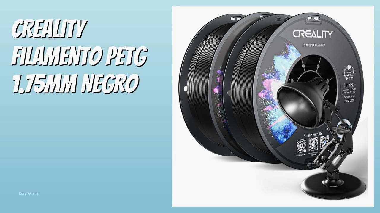 Filamento PETG negro: Cómo imprimir correctamente para resultados profesionales