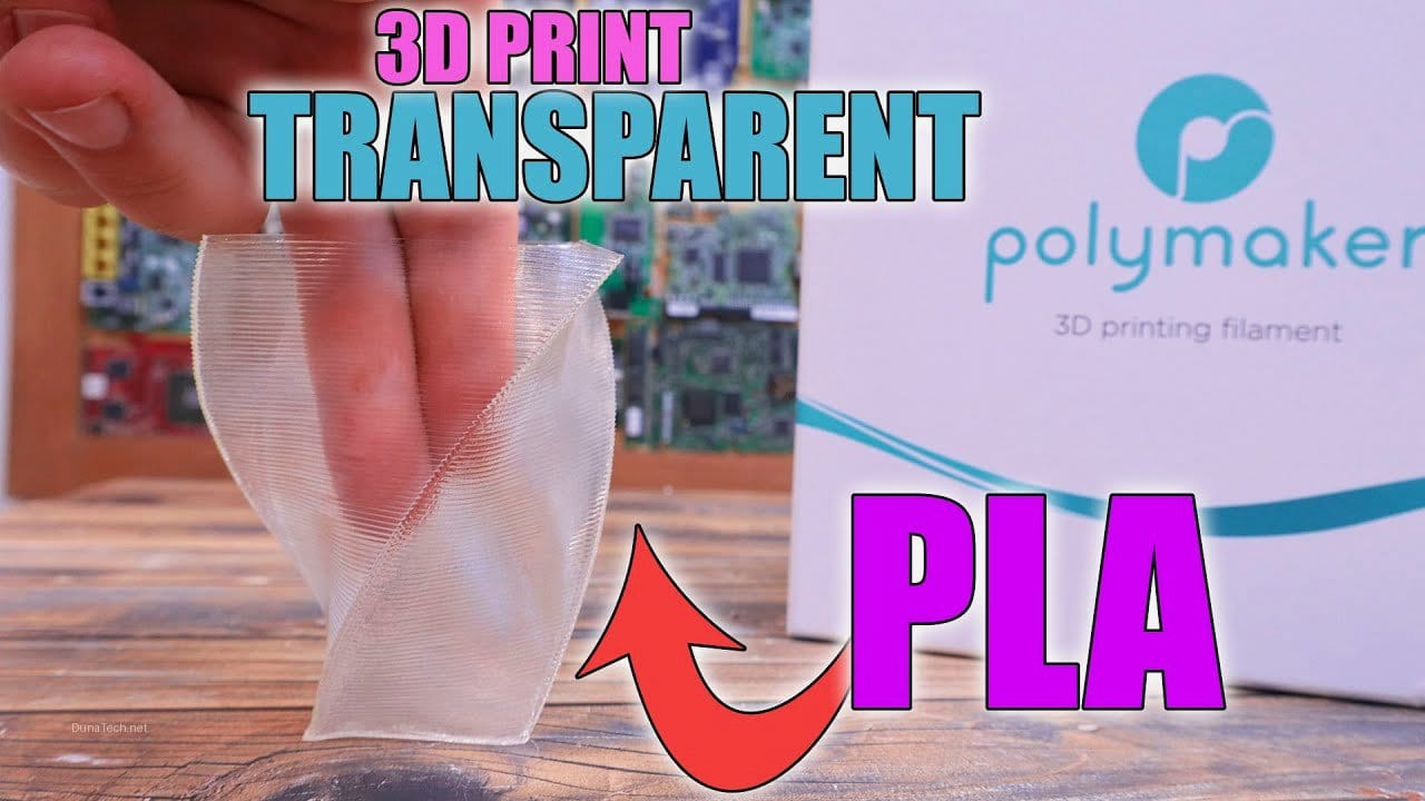 filamento transparente para impresora 3d