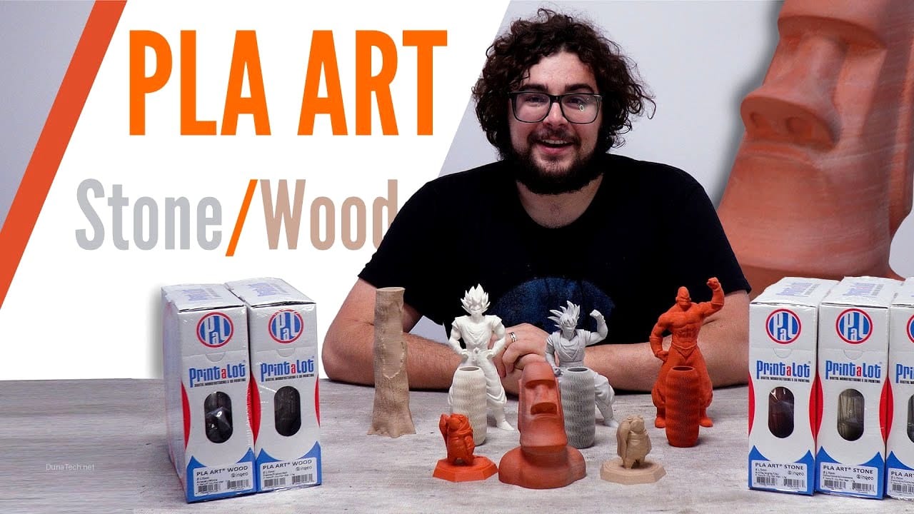 filamentos impresion 3d pla acabado madera