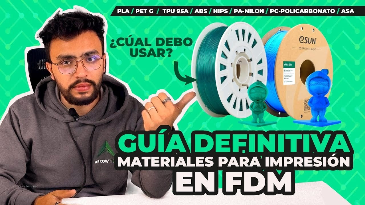 filamentos para impresoras 3d de que material es