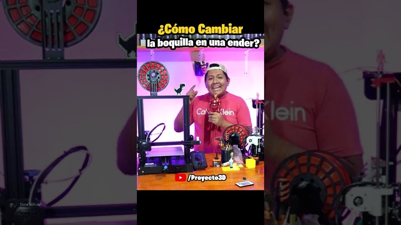 impresora 3d ender3 pro como cambiar boquilla