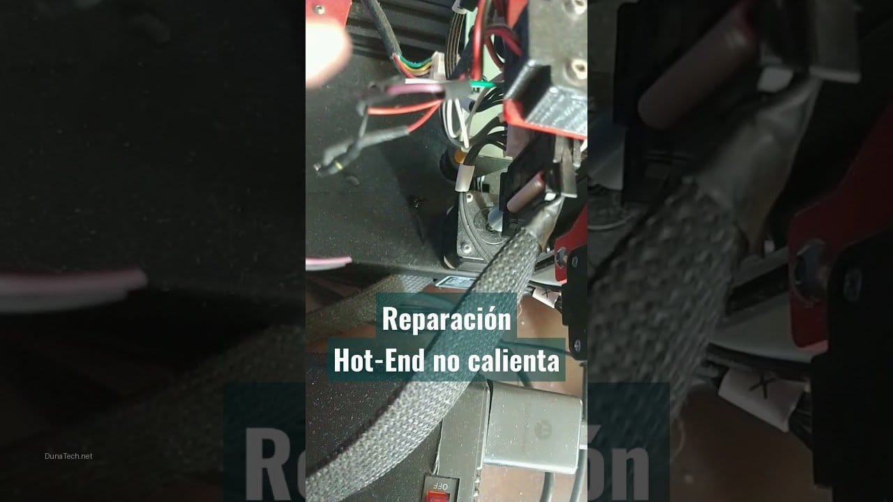 impresora 3d ender3 pro no calienta la boquilla