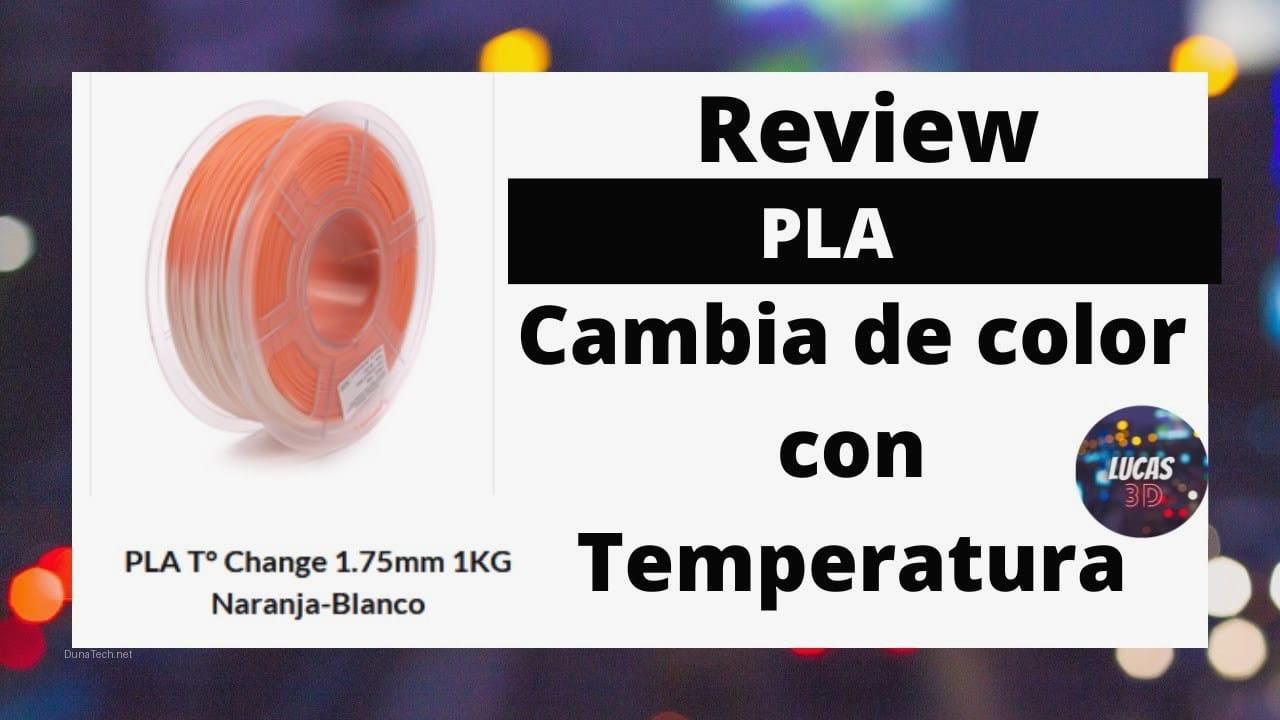impresora 3d filamento temperatura