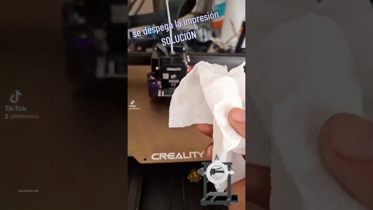 impresora 3d la pieza se levanta de la cama