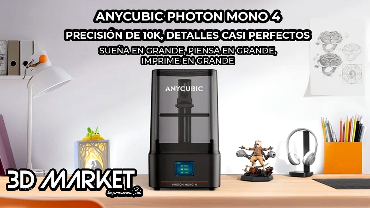 impresora 3d resina anycubic photon mono 4