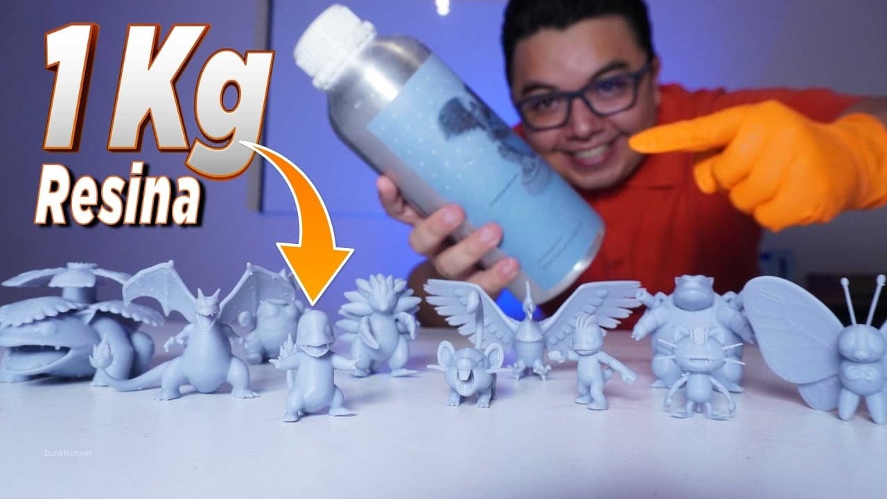 impresora 3d resina pokemon