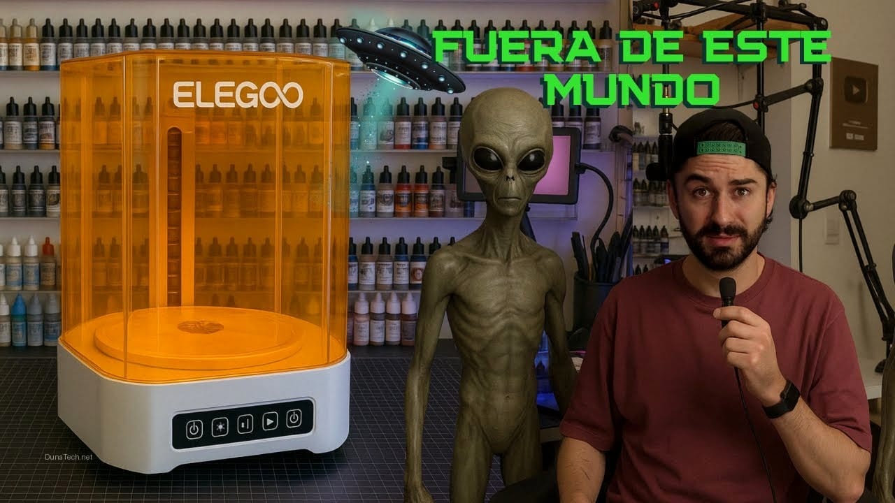 impresora 3d resina y curadora