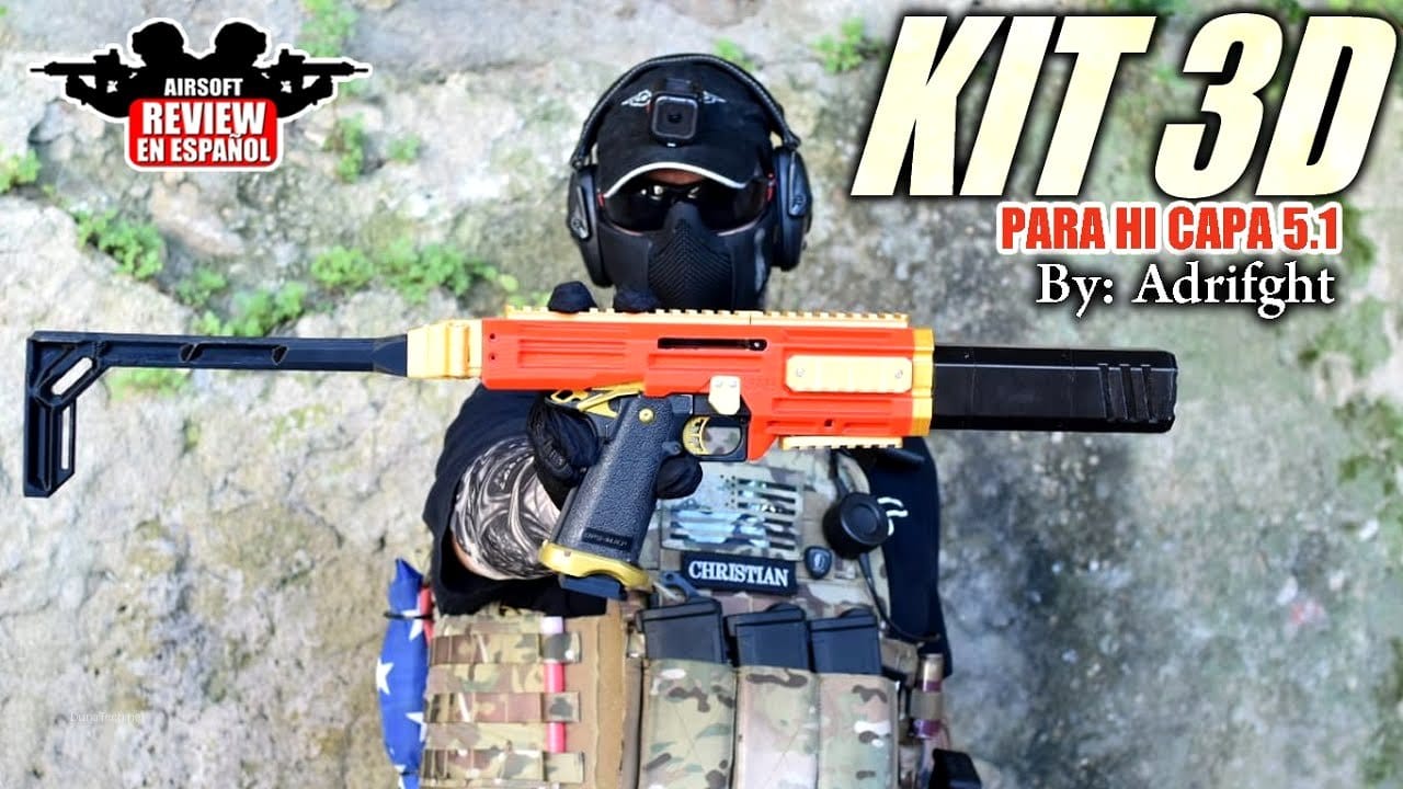 kit carabina hi capa 5.1 impresora 3d
