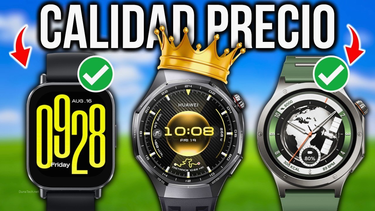 Los 5 Mejores Relojes Inteligentes Calidad-Precio en 2026: No Pagarás Más de la Cuenta